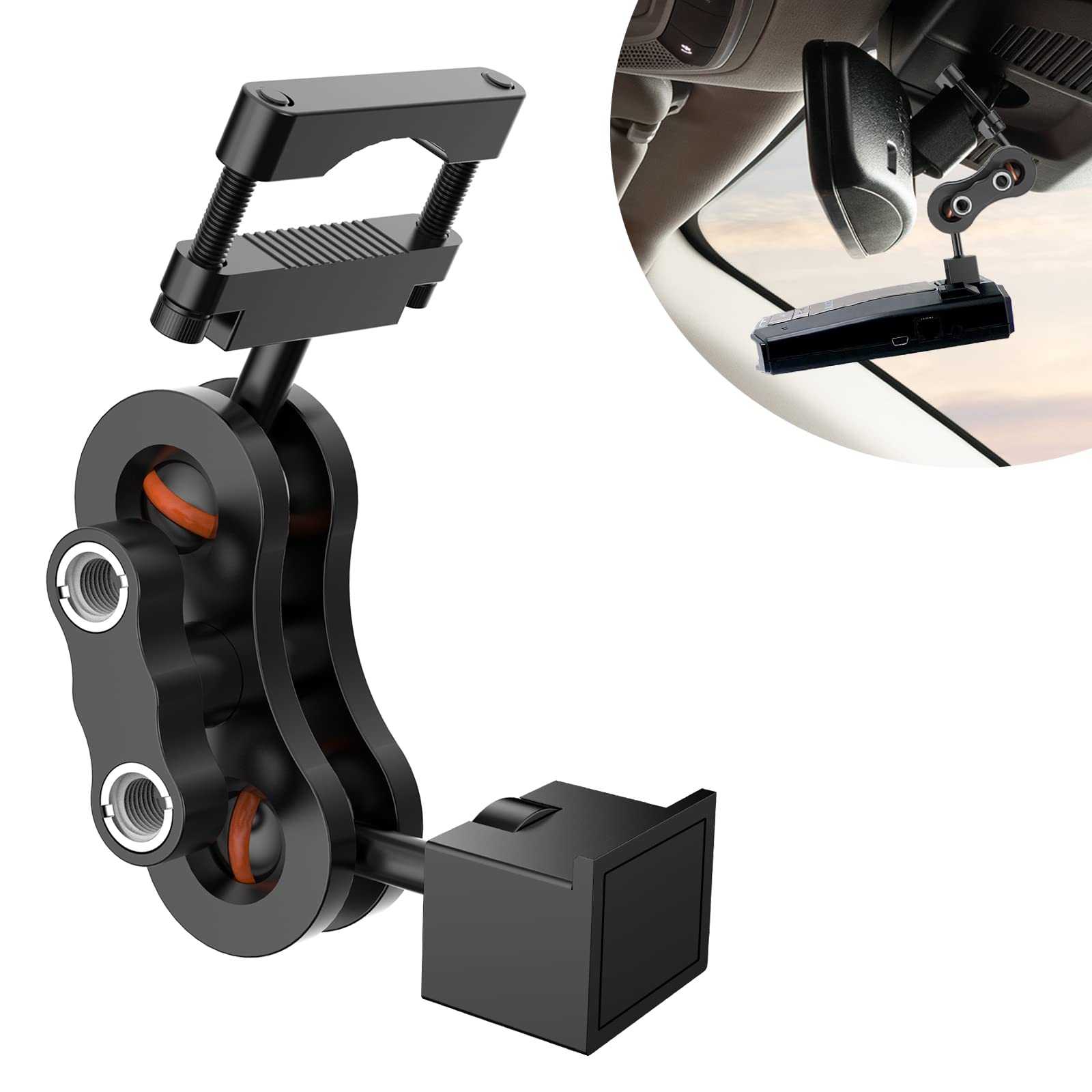 Amazon.com: SDSACZMU Radar Detector Mount,Aluminum Rearview Mirror